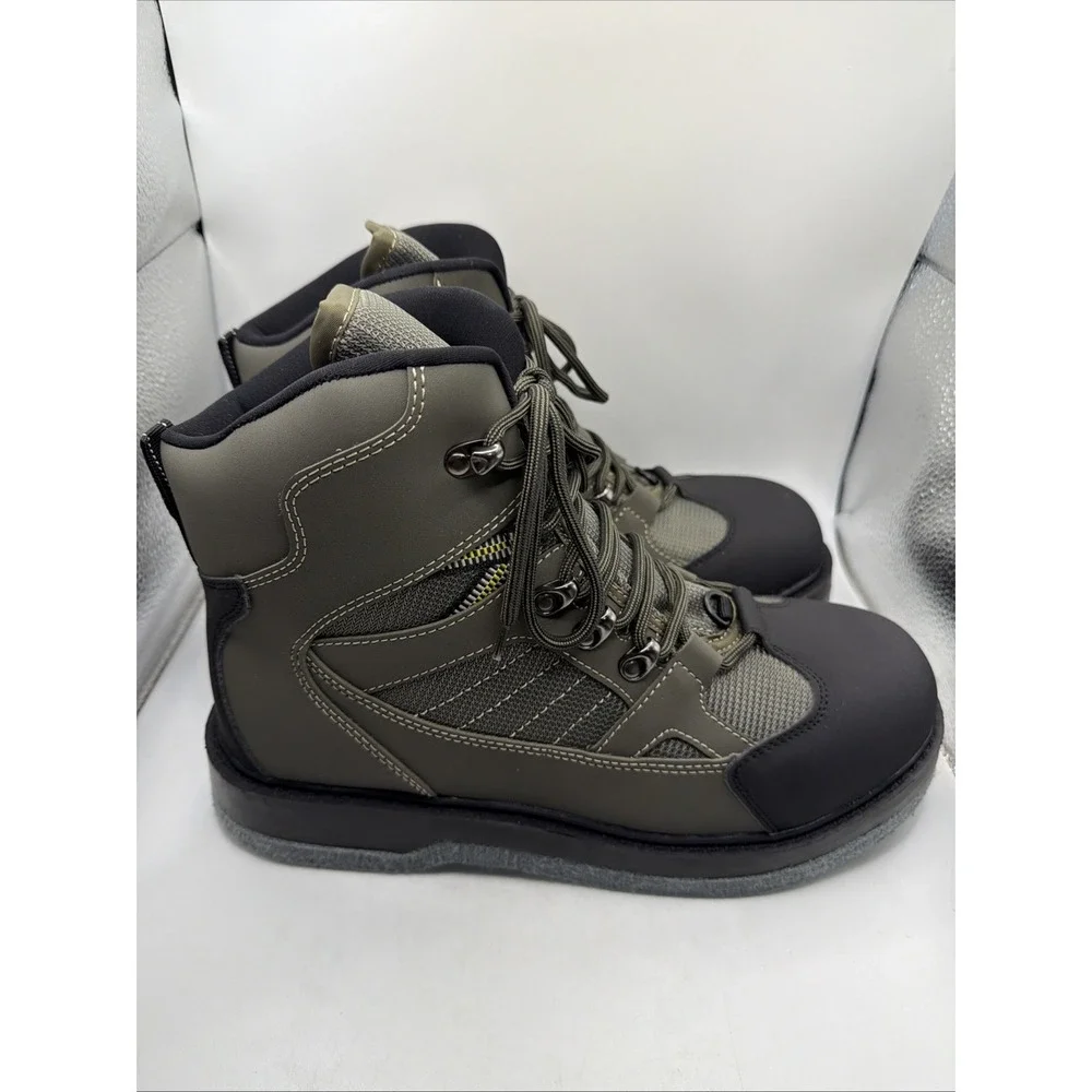 Lurewilder Men's Fishing & Wading Boots Felt Sole for Fly Fishing Size 11 New